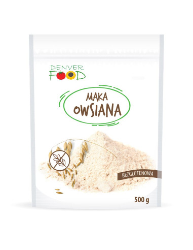 MĄKA OWSIANA BEZGLUTENOWA 500 g - DENVER FOOD