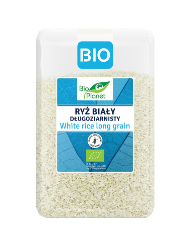 RYŻ BIAŁY DŁUGOZIARNISTY BEZGLUTENOWY BIO 2 kg - BIO PLANET