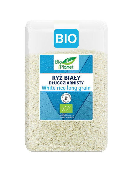RYŻ BIAŁY DŁUGOZIARNISTY BEZGLUTENOWY BIO 2 kg - BIO PLANET