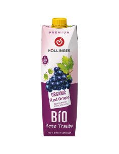 SOK Z CZERWONYCH WINOGRON NFC BIO 1 L - HOLLINGER
