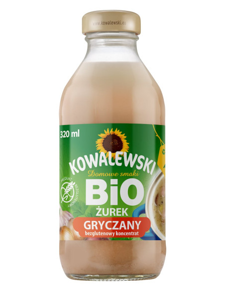 ŻUREK GRYCZANY BEZGLUTENOWY KONCENTRAT BIO 320 ml - KOWALEWSKI
