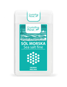 SÓL MORSKA DROBNO MIELONA 600 g - CRYSTALLINE PLANET