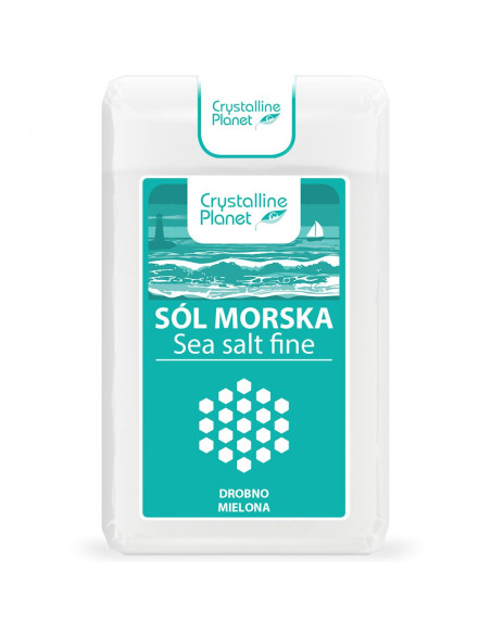 SÓL MORSKA DROBNO MIELONA 600 g - CRYSTALLINE PLANET