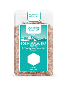 SÓL HIMALAJSKA RÓŻOWA GRUBO MIELONA 600 g - CRYSTALLINE PLANET