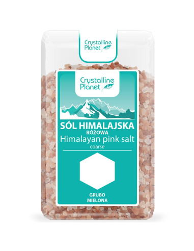 SÓL HIMALAJSKA RÓŻOWA GRUBO MIELONA 600 g - CRYSTALLINE PLANET
