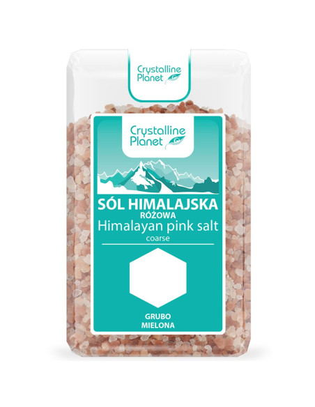 SÓL HIMALAJSKA RÓŻOWA GRUBO MIELONA 600 g - CRYSTALLINE PLANET