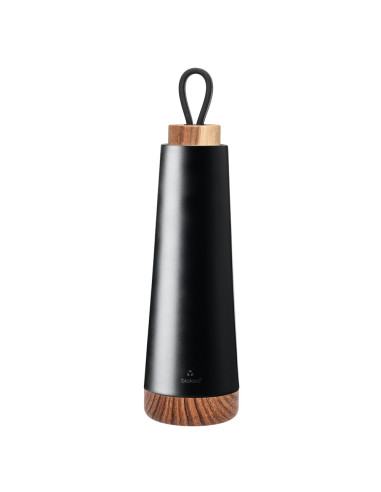 BUTELKA TERMICZNA Z SILIKONOWYM UCHWYTEM CZARNA 500 ml - CHIC-MIC