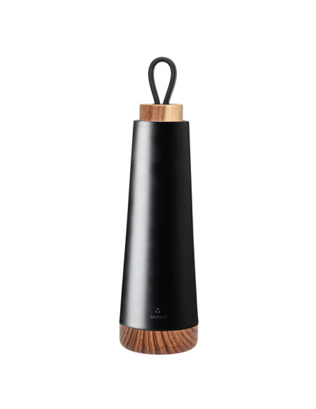 BUTELKA TERMICZNA Z SILIKONOWYM UCHWYTEM CZARNA 500 ml - CHIC-MIC