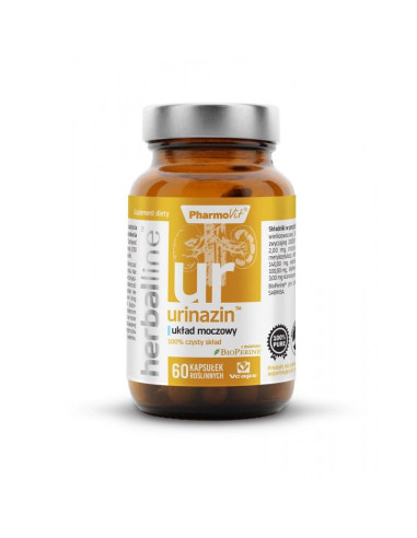 KAPSUŁKI NA UKŁAD MOCZOWY (URINAZIN) BEZGLUTENOWE 60 szt. - PHARMOVIT (HERBALLINE)