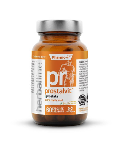 KAPSUŁKI NA PROSTATĘ (PROSTALVIT) BEZGLUTENOWE 60 szt. - PHARMOVIT (HERBALLINE)