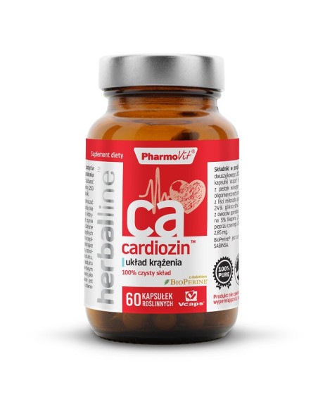 KAPSUŁKI NA UKŁAD KRĄŻENIA (CARDIOZIN) BEZGLUTENOWE 60 szt. - PHARMOVIT (HERBALLINE)