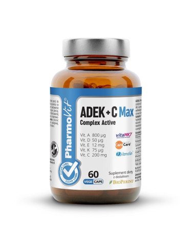 WITAMINA ADEK + WITAMINA C COMPLEX BEZGLUTENOWE 60 KAPSUŁEK - PHARMOVIT (CLEAN LABEL)