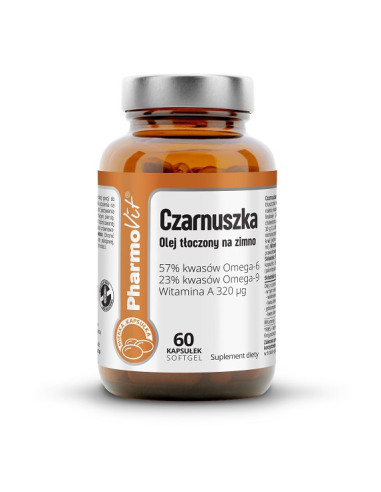 CZARNUSZKA (500 mg) BEZGLUTENOWA 60 KAPSUŁEK - PHARMOVIT (CLEAN LABEL)