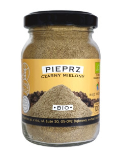 PIEPRZ CZARNY MIELONY BEZGLUTENOWY BIO 100 g - PIĘĆ PRZEMIAN