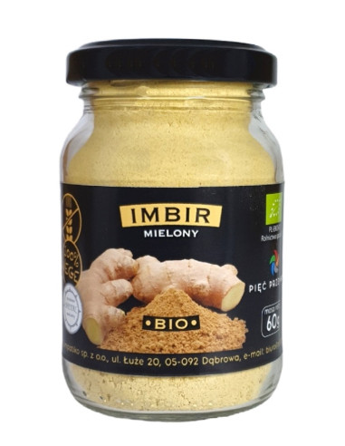 IMBIR MIELONY BEZGLUTENOWY BIO 60 g - PIĘĆ PRZEMIAN