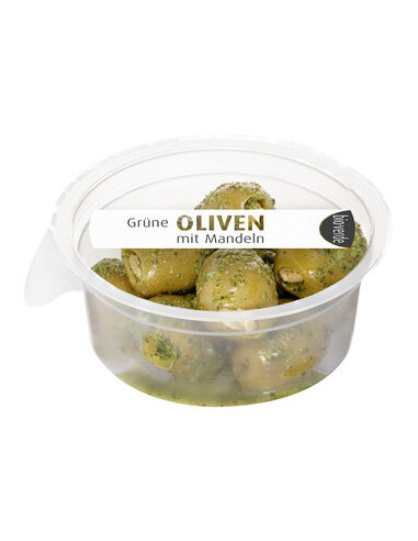 OLIWKI ZIELONE NADZIEWANE MIGDAŁAMI Z ZIOŁAMI BIO 80 g - BIO-VERDE