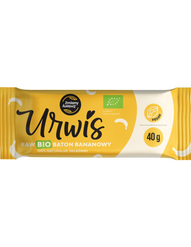 BATON DAKTYLOWY Z BANANAMI URWIS BEZGLUTENOWY BIO 40 g - ZMIANY ZMIANY