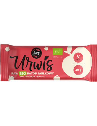 BATON JABŁKOWY URWIS BEZGLUTENOWY BIO 40 g - ZMIANY ZMIANY