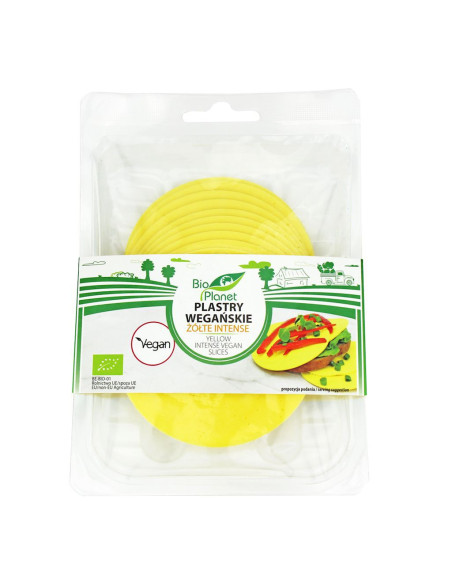 PLASTRY WEGAŃSKIE ŻÓŁTE INTENSE BIO 160 g - BIO PLANET