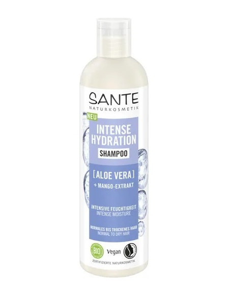 SZAMPON NAWILŻAJĄCY DO WŁOSÓW SUCHYCH ALOES I MANGO ECO 250 ml - SANTE