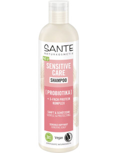 SZAMPON DELIKATNY DO WRAŻLIWEJ SKÓRY GŁOWY PROBIOTYK I POTRÓJNY KOMPLEKS PROTEINOWY ECO 250 ml - SANTE
