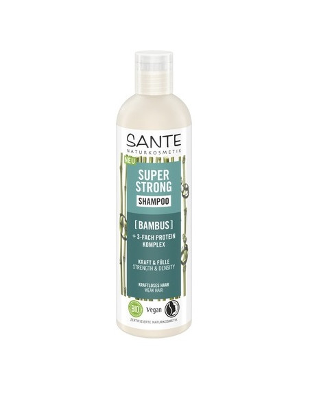 SZAMPON WZMACNIAJĄCY DO WŁOSÓW SŁABYCH I ŁAMLIWYCH BAMBUS I POTRÓJNY KOMPLEKS PROTEINOWY ECO 250 ml - SANTE
