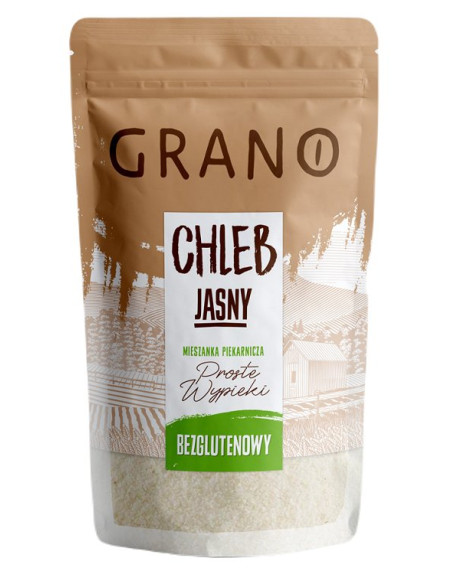 MIESZANKA DO WYPIEKU CHLEBA JASNEGO BEZGLUTENOWA 500 g - GRANO