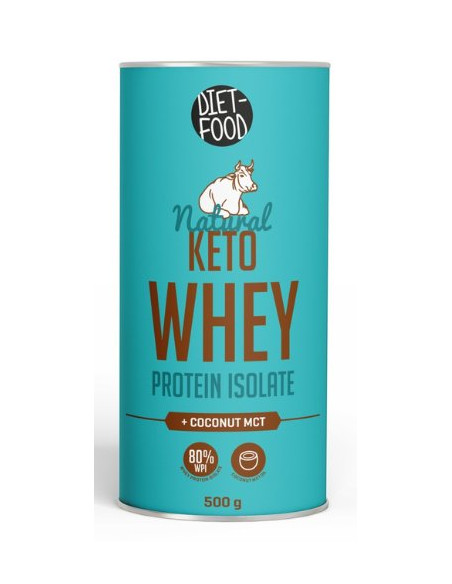 BIAŁKO SERWATKOWE Z MCT KETO (IZOLAT WPI 90) 500 g - DIET-FOOD