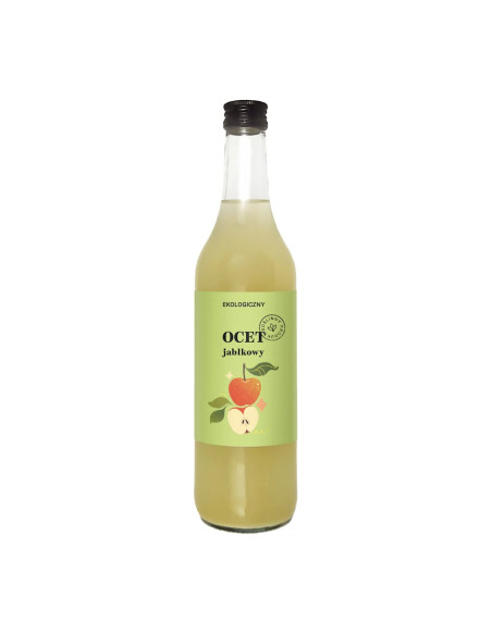 OCET JABŁKOWY 4 % NIEFILTROWANY  BIO 500 ml - DELIKATNA