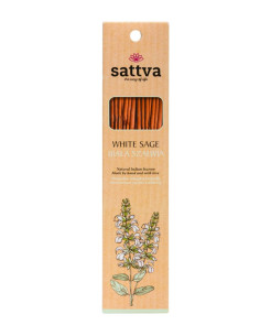 KADZIDEŁKA INDYJSKIE BIAŁA SZAŁWIA (15 szt.) 30 g - SATTVA (WELLNESS)