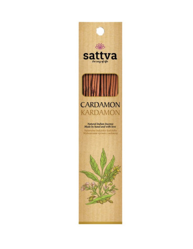 KADZIDŁO INDYJSKIE KARDAMON (15 szt.) 30 g - SATTVA (WELLNESS)