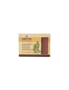MYDŁO W KOSTCE DO CIAŁA DRZEWO SANDAŁOWE 125 g - SATTVA (AYURVEDA)