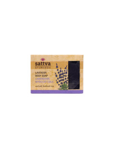 MYDŁO W KOSTCE DO CIAŁA LAWENDA 125 g - SATTVA (AYURVEDA)