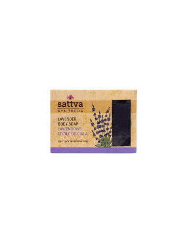 MYDŁO W KOSTCE DO CIAŁA LAWENDA 125 g - SATTVA (AYURVEDA)