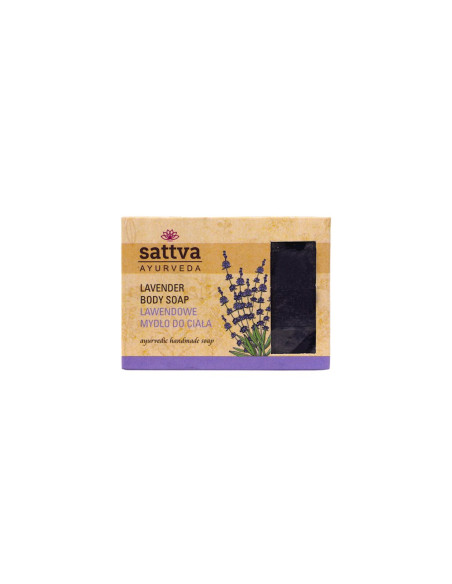 MYDŁO W KOSTCE DO CIAŁA LAWENDA 125 g - SATTVA (AYURVEDA)