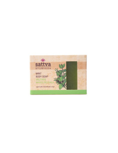 MYDŁO W KOSTCE DO CIAŁA MIĘTA 125 g - SATTVA (AYURVEDA)