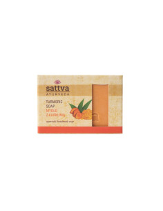 MYDŁO W KOSTCE DO CIAŁA KURKUMA 125 g - SATTVA (AYURVEDA)