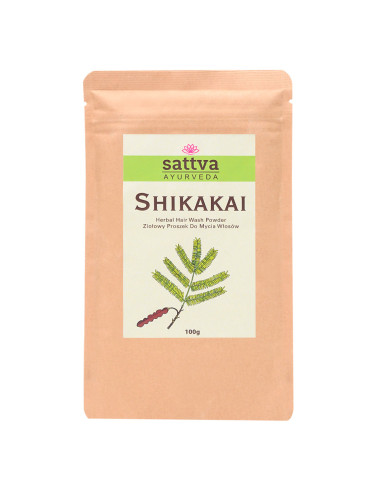 PROSZEK ZIOŁOWY DO MYCIA WŁOSÓW SHIKAKAI 100 g - SATTVA (AYURVEDA)
