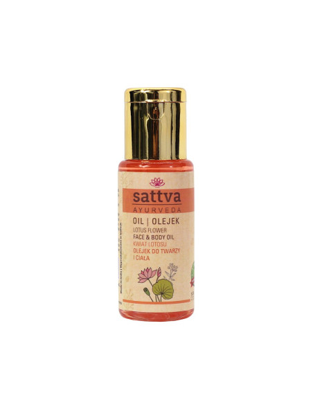 OLEJEK DO TWARZY I CIAŁA KWIAT LOTOSU 50 ml - SATTVA (AYURVEDA)