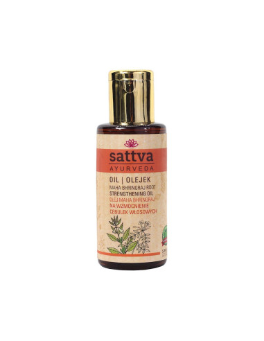 OLEJEK DO WŁOSÓW WZMACNIAJĄCY CEBULKI MAHA BHRINGRAJ 100 ml - SATTVA (AYURVEDA)