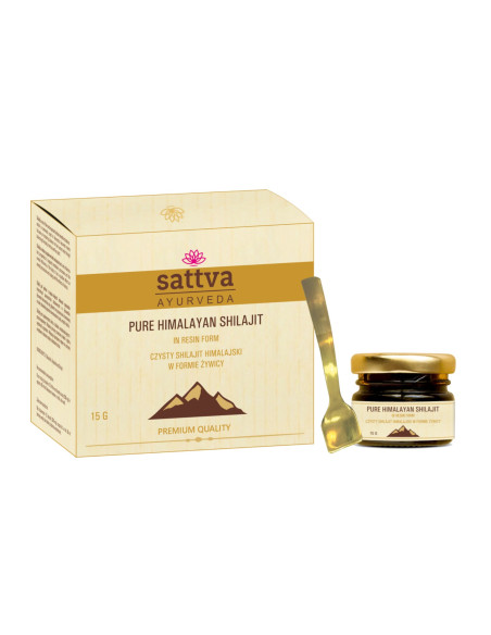 SHILAJIT HIMALAJSKI W FORMIE ŻYWICY 15 g - SATTVA (AYURVEDA)