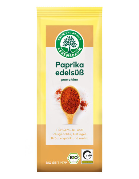PAPRYKA SŁODKA MIELONA BIO 50 g - LEBENSBAUM
