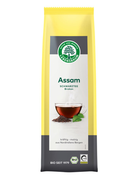 HERBATA CZARNA LIŚCIASTA ASSAM BIO 100 g - LEBENSBAUM