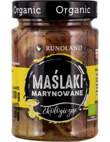 MAŚLAKI MARYNOWANE BIO 300 g (180 g) - RUNOLAND