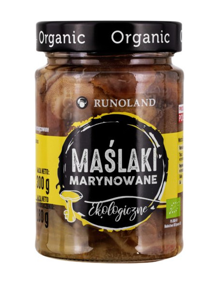 MAŚLAKI MARYNOWANE BIO 300 g (180 g) - RUNOLAND