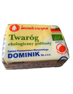 TWARÓG PÓŁTŁUSTY BIO (około 0,27 kg) - ŁEMKOWYNA 2