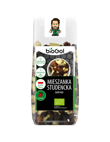 MIESZANKA STUDENCKA Z ŻURAWINĄ BIO 150 g - BIOGOL