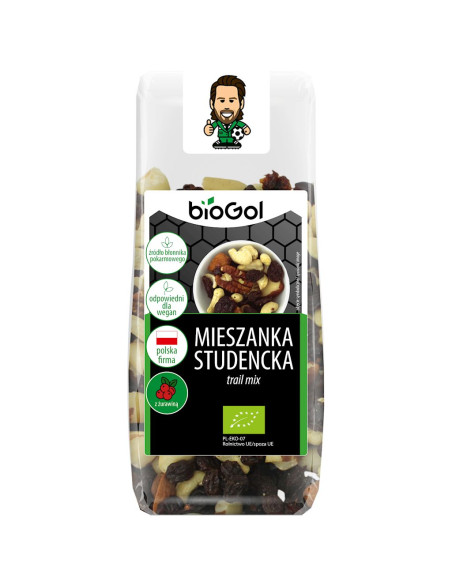 MIESZANKA STUDENCKA Z ŻURAWINĄ BIO 150 g - BIOGOL