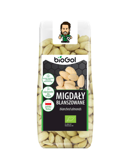 MIGDAŁY BLANSZOWANE BIO 100 g - BIOGOL