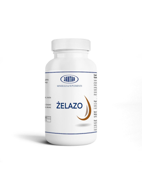 ŻELAZO (20 mg) 60 KAPSUŁEK - JANTAR